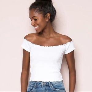 brandy melville off the shoulder top